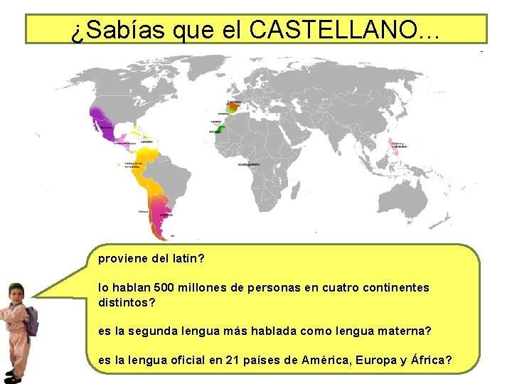¿Sabías que el CASTELLANO… proviene del latín? lo hablan 500 millones de personas en