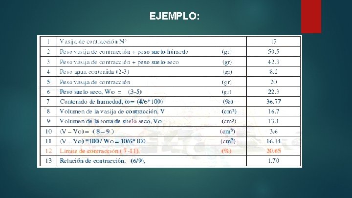 EJEMPLO: EJEMPLO: