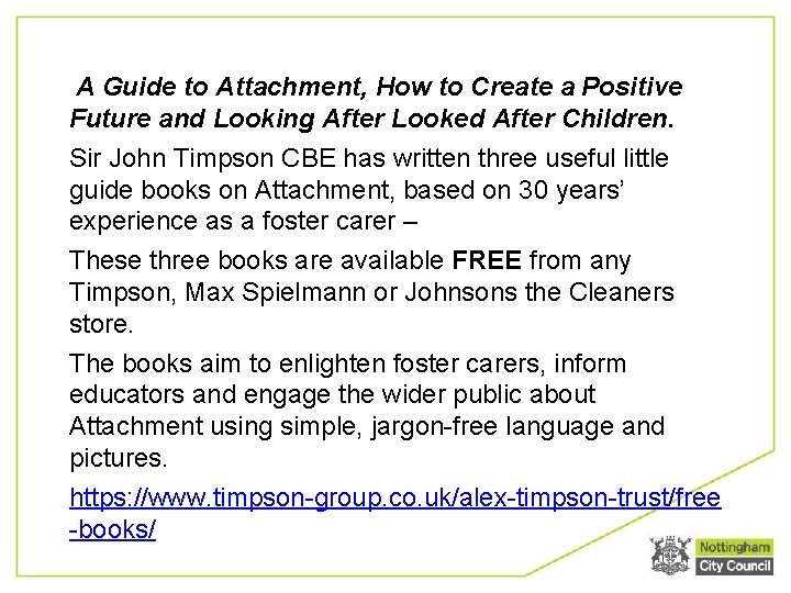  A Guide to Attachment, How to Create a Positive Future and Looking After