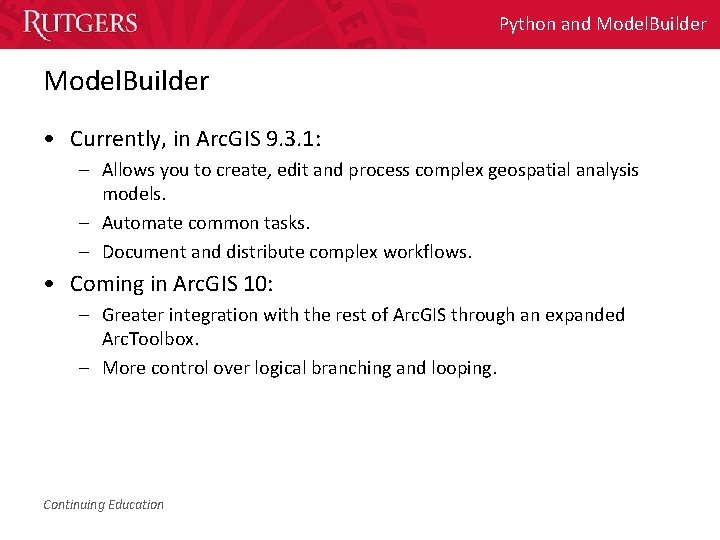 Model Builder at Arc GIS 9 3 1