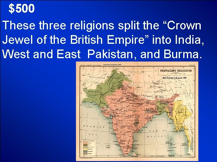 © Mark E. Damon - All Rights Reserved $500 These three religions split the © Mark E. Damon - All Rights Reserved $500 These three religions split the