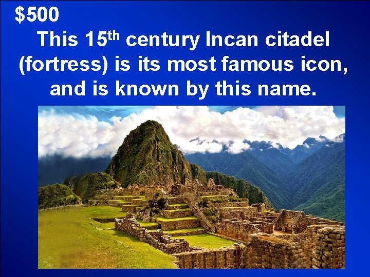 © Mark E. Damon - All Rights Reserved $500 This 15 th century Incan © Mark E. Damon - All Rights Reserved $500 This 15 th century Incan
