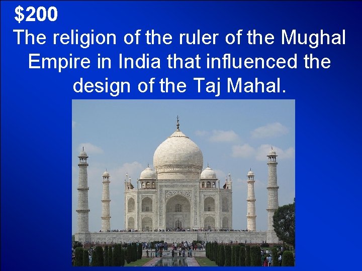 © Mark E. Damon - All Rights Reserved $200 The religion of the ruler © Mark E. Damon - All Rights Reserved $200 The religion of the ruler