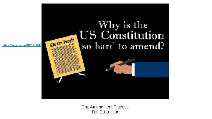 https: //vimeo. com/161250066 Password sprinkles The Amendment Process Ted Ed Lesson 