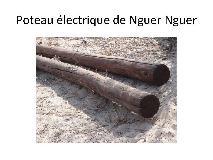 Poteau électrique de Nguer 