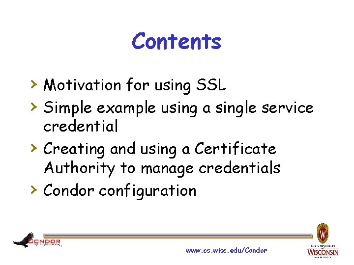 Contents › Motivation for using SSL › Simple example using a single service ›