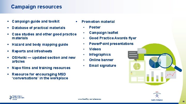 Campaign resources § Campaign guide and toolkit § § Database of practical materials §