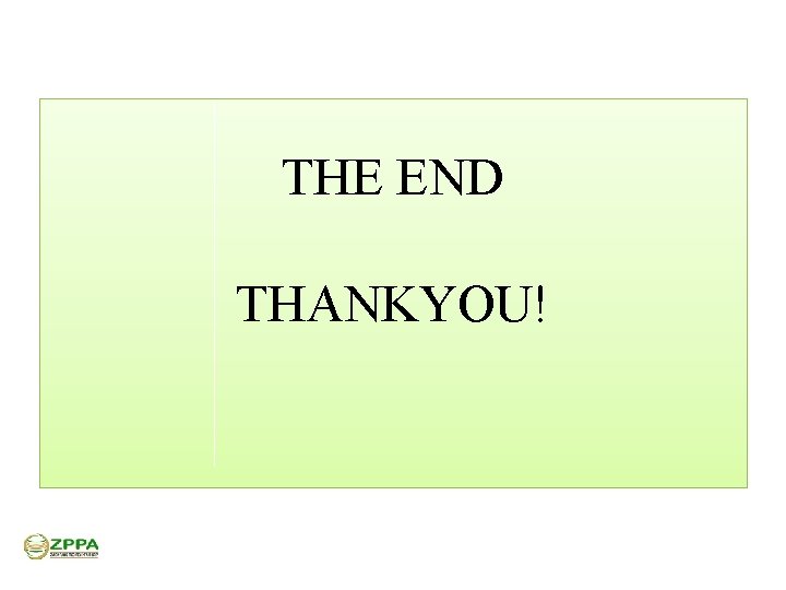 THE END THANKYOU! 