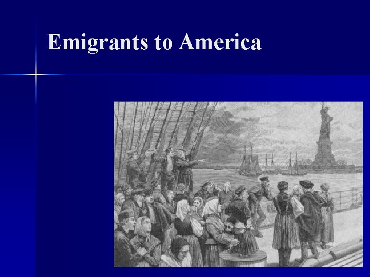 Emigrants to America 