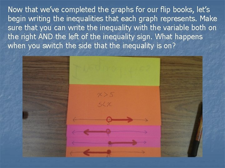 Now that we’ve completed the graphs for our flip books, let’s begin writing the