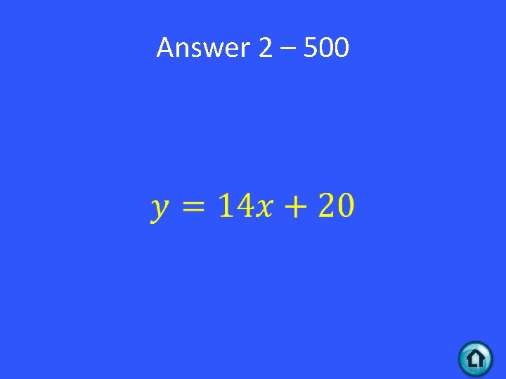 Answer 2 – 500 • 