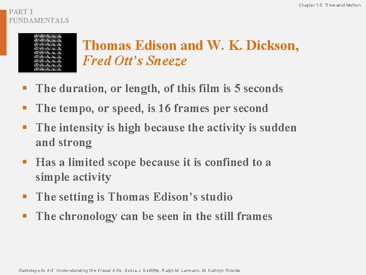 Chapter 1. 5 Time and Motion PART 1 FUNDAMENTALS Thomas Edison and W. K. Chapter 1. 5 Time and Motion PART 1 FUNDAMENTALS Thomas Edison and W. K.