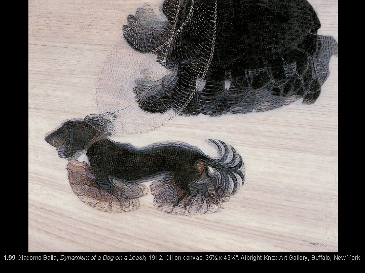 1. 99 Giacomo Balla, Dynamism of a Dog on a Leash, 1912. Oil on 1. 99 Giacomo Balla, Dynamism of a Dog on a Leash, 1912. Oil on