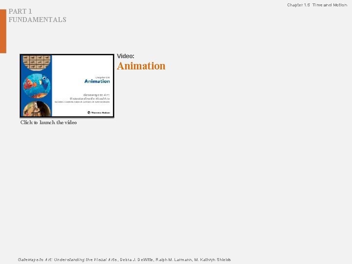 Chapter 1. 5 Time and Motion PART 1 FUNDAMENTALS Video: Animation Click to launch Chapter 1. 5 Time and Motion PART 1 FUNDAMENTALS Video: Animation Click to launch
