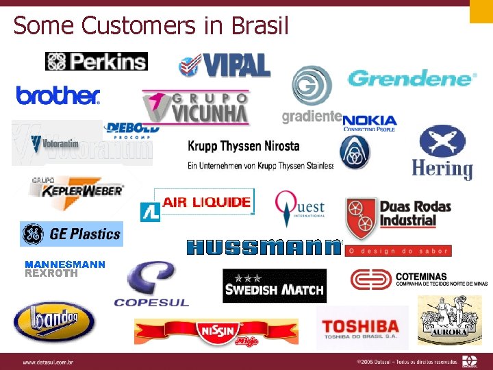 Some Customers in Brasil 