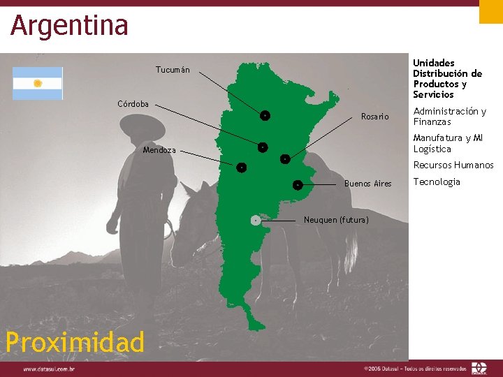 Argentina Unidades Distribución de Productos y Servicios Tucumán Córdoba Rosario Administración y Finanzas Manufatura