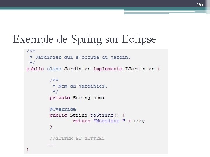 26 Exemple de Spring sur Eclipse 