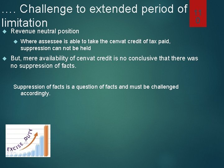 …. Challenge to extended period of 11 0 limitation Revenue neutral position Where assessee