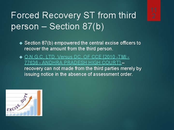 Forced Recovery ST from third person – Section 87(b) empowered the central excise officers