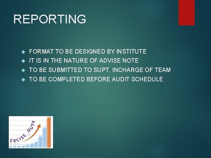 REPORTING FORMAT TO BE DESIGNED BY INSTITUTE IT IS IN THE NATURE OF ADVISE