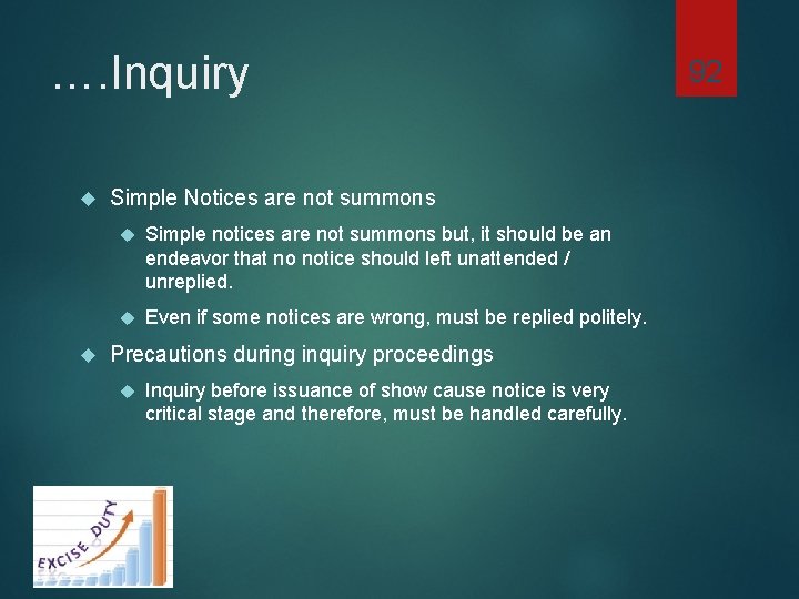 …. Inquiry Simple Notices are not summons Simple notices are not summons but, it