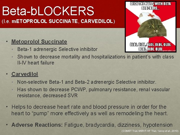 Beta-b. LOCKERS (I. e. m. ETOPROLOL SUCCINATE, CARVEDILOL) • Metoprolol Succinate • Beta-1 adrenergic