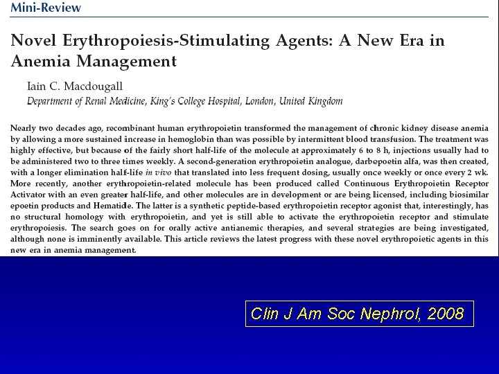 Clin J Am Soc Nephrol, 2008 