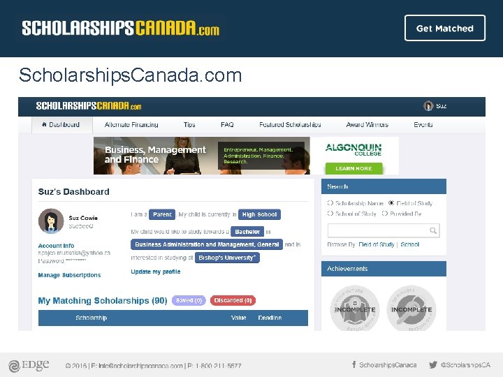 Scholarships. Canada. com 