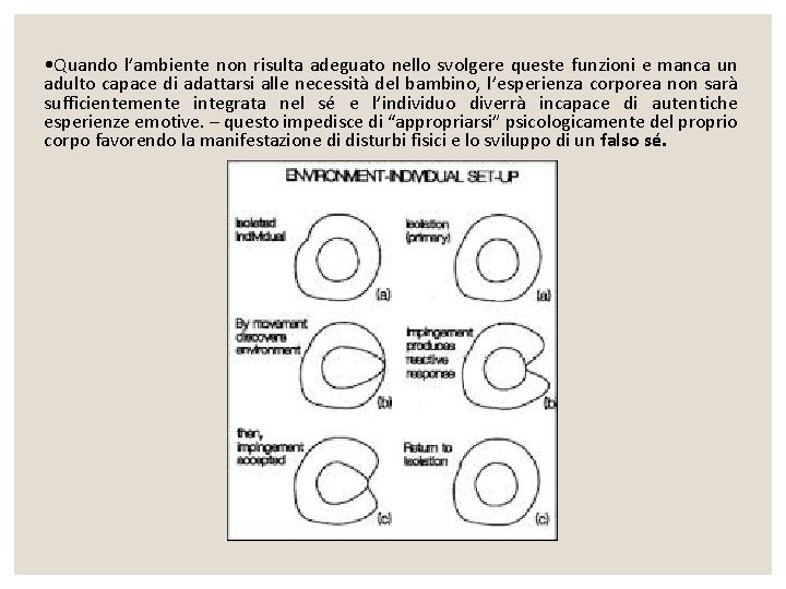  • Quando l’ambiente non risulta adeguato nello svolgere queste funzioni e manca un