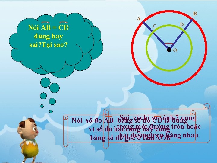 B A Nói AB = CD Nếu hay nói số đo đúng AB bằng