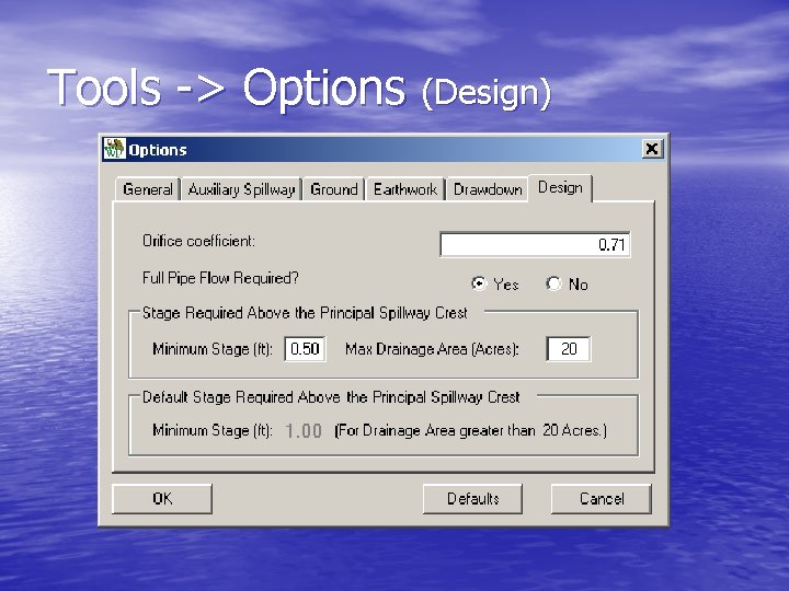 Tools -> Options (Design) 