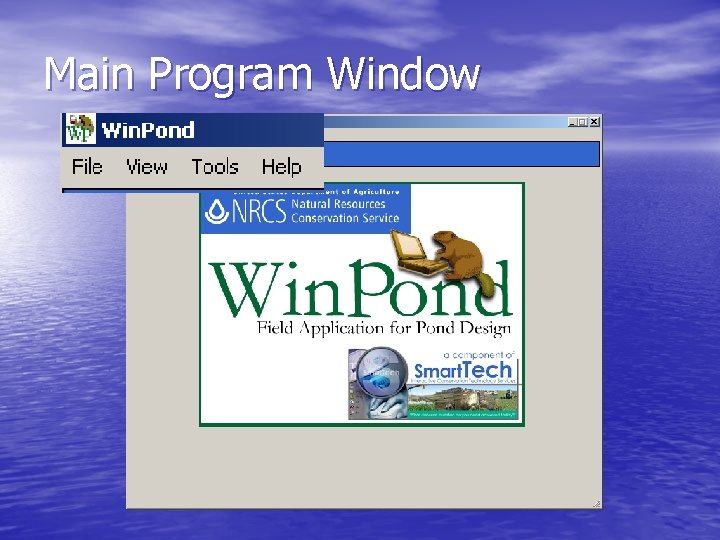 Main Program Window 