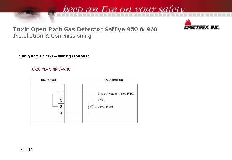 Toxic Open Path Gas Detector Saf. Eye 950 & 960 Installation & Commissioning Saf.