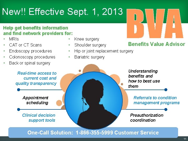 New!! Effective Sept. 1, 2013 Help get benefits information and find network providers for: