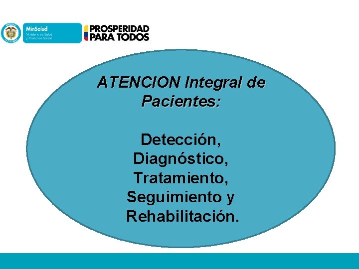 ATENCION Integral de Pacientes: Detección, Diagnóstico, Tratamiento, Seguimiento y Rehabilitación. 