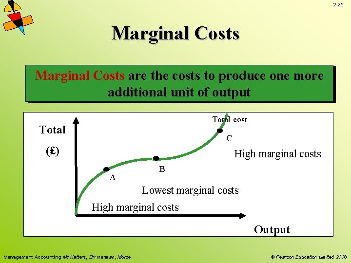 2 -25 Marginal Costs are the costs to produce one more additional unit of 2 -25 Marginal Costs are the costs to produce one more additional unit of