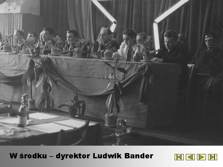 W środku – dyrektor Ludwik Bander 