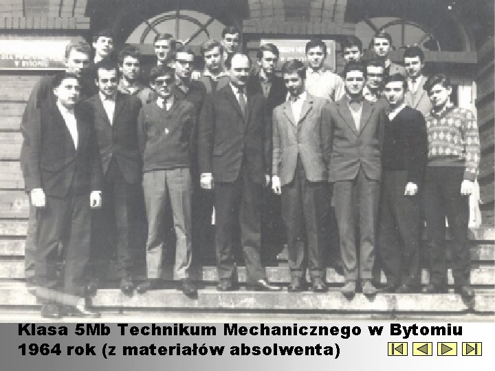 Klasa 5 Mb Technikum Mechanicznego w Bytomiu 1964 rok (z materiałów absolwenta) 