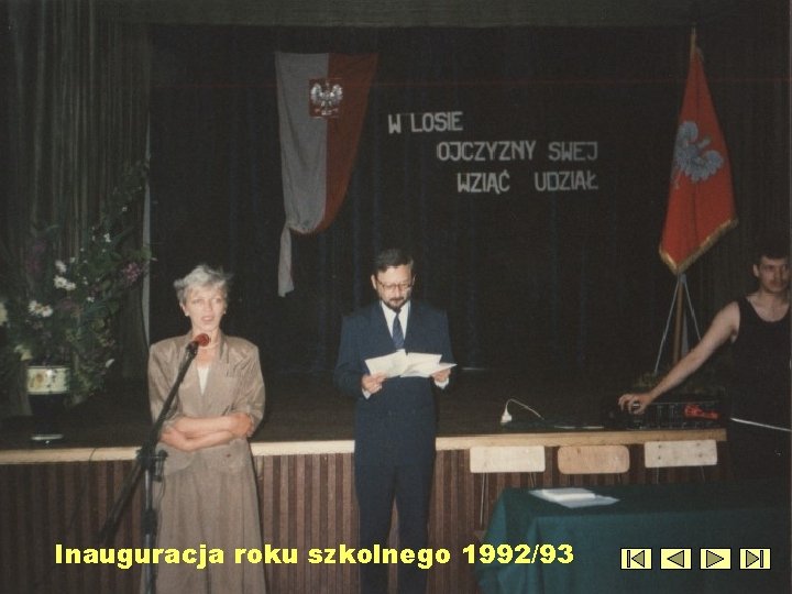 Inauguracja roku szkolnego 1992/93 