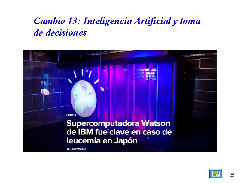 Cambio 13: Inteligencia Artificial y toma de decisiones 25 