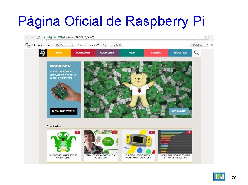 Página Oficial de Raspberry Pi 79 