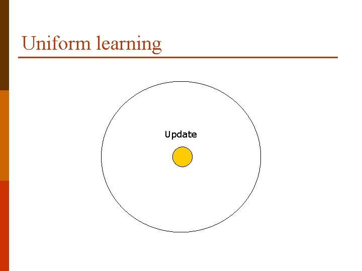 Uniform learning Update 