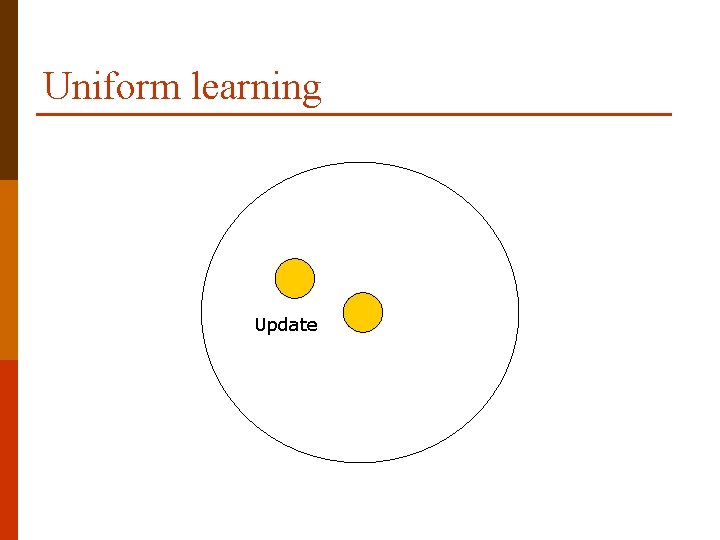 Uniform learning Update 