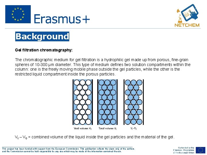 Background Gel filtration chromatography: The chromatographic medium for gel filtration is a hydrophilic gel