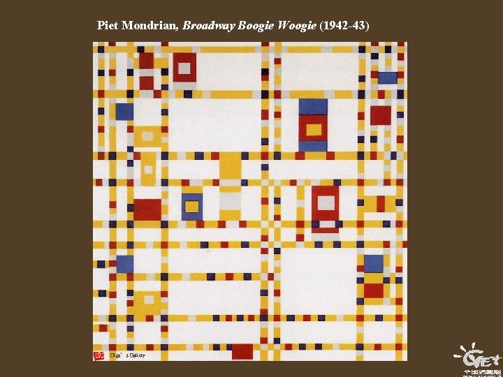 Piet Mondrian, Broadway Boogie Woogie (1942 -43) Olga’s Gallery 