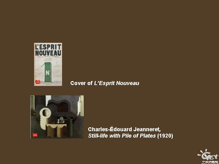 Cover of L’Esprit Nouveau Charles-Édouard Jeanneret, Still-life with Pile of Plates (1920) 