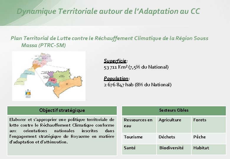 Dynamique Territoriale autour de l’Adaptation au CC Plan Territorial de Lutte contre le Réchauffement