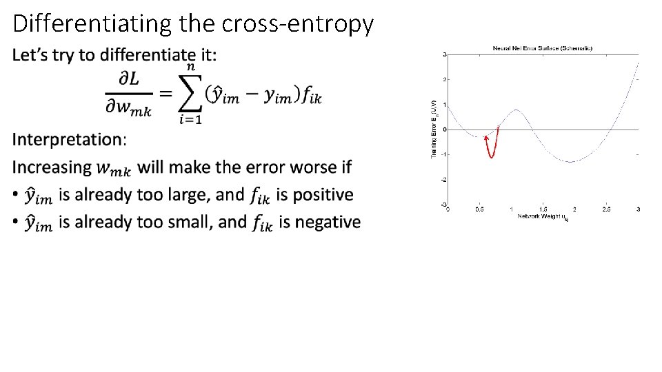 Differentiating the cross-entropy • 