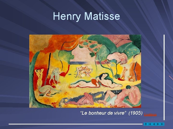 Henry Matisse “Le bonheur de vivre” (1905) Continua 