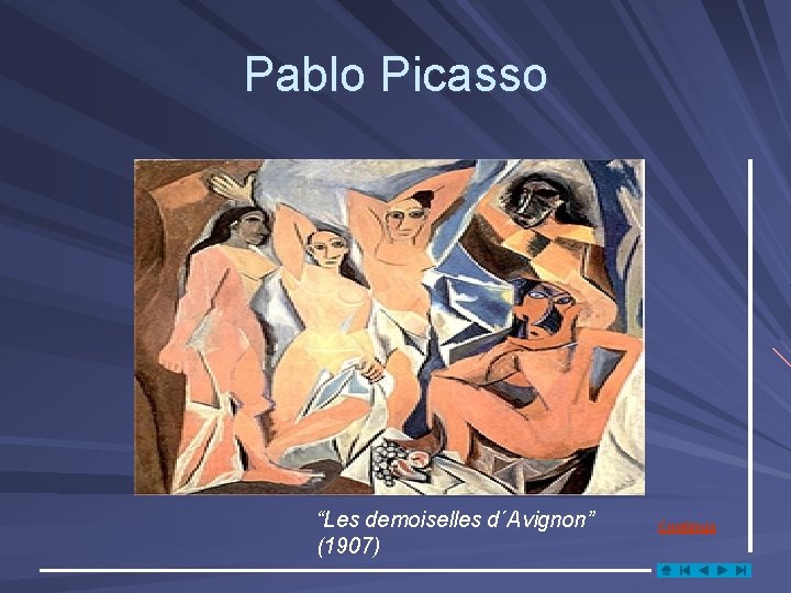 Pablo Picasso “Les demoiselles d´Avignon” (1907) Continua 